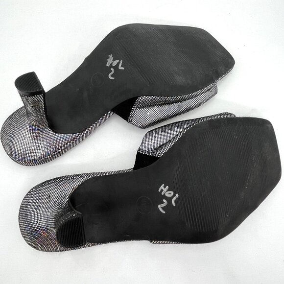 Torrid Gray Holographic Print Kitten Heel - Size 8W - Picture 9 of 10